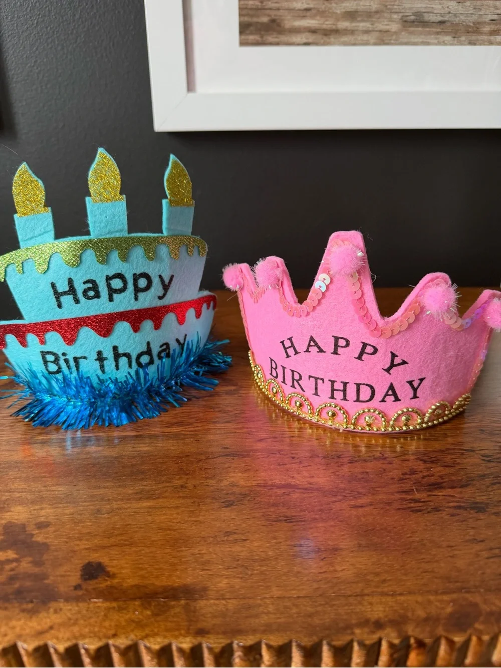 Happy Birthday Party Supplies Crowns, Sash, Unicorn headbands